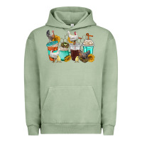 Pigment Oil Green chicken coffee cups Urban Hoodie - texasbilliewilder