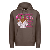 Coffee make yourself a priority today and everyday Premium Hoodie - texasbilliewilder