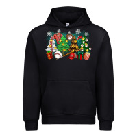 Foreset Green christmas trees with baseball Urban Hoodie - Zillion Design Studio