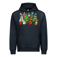 Navy christmas trees with baseball Urban Hoodie - Zillion Design Studio