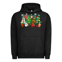 Pigment Black christmas trees with baseball Urban Hoodie - Zillion Design Studio