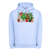 Pigment Grape Ice christmas trees with baseball Urban Hoodie - Zillion Design Studio