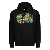 Black koala coffee cups Premium Hoodie - Zillion Design Studio