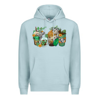Blue Mist koala coffee cups Premium Hoodie - Zillion Design Studio