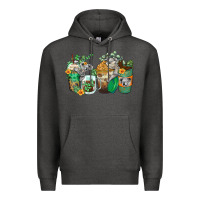 Charcoal Heather koala coffee cups Premium Hoodie - Zillion Design Studio