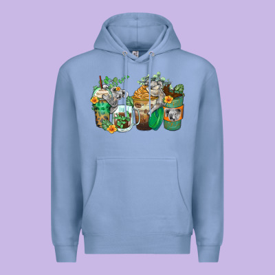 Koala Coffee Cups Premium Hoodie Designed By Zillion Design Studio