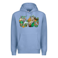 Colony Blue koala coffee cups Premium Hoodie - Zillion Design Studio