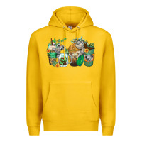 Lemon koala coffee cups Premium Hoodie - Zillion Design Studio