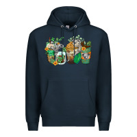Navy koala coffee cups Premium Hoodie - Zillion Design Studio
