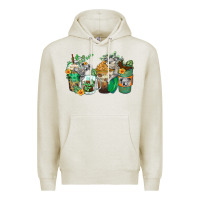 Oatmeal Heather koala coffee cups Premium Hoodie - Zillion Design Studio