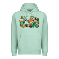 Seafoam koala coffee cups Premium Hoodie - Zillion Design Studio