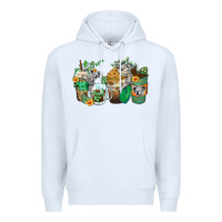 White koala coffee cups Premium Hoodie - Zillion Design Studio