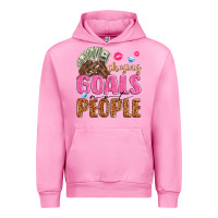 Fuchsia Pink chasing goals not people Urban Hoodie - texasbilliewilder
