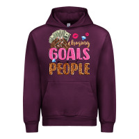 Mauve Wine chasing goals not people Urban Hoodie - texasbilliewilder
