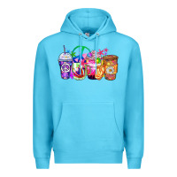 Ocean Blue hippie coffee cups Premium Hoodie - Zillion Design Studio