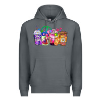 Rock hippie coffee cups Premium Hoodie - Zillion Design Studio