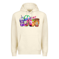 Sandshell hippie coffee cups Premium Hoodie - Zillion Design Studio