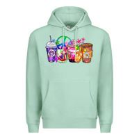 Seafoam hippie coffee cups Premium Hoodie - Zillion Design Studio