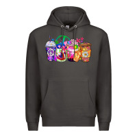 Smoke hippie coffee cups Premium Hoodie - Zillion Design Studio