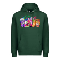 Sports Green hippie coffee cups Premium Hoodie - Zillion Design Studio