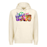 Tofu hippie coffee cups Premium Hoodie - Zillion Design Studio