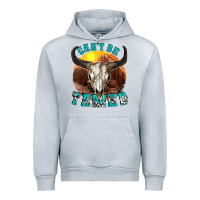 Heather Grey cant be tamed Urban Hoodie - texasbilliewilder