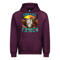 Mauve Wine cant be tamed Urban Hoodie - texasbilliewilder