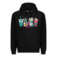 Black science teacher coffee cups Premium Hoodie - AdoDesignShop
