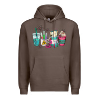 Coffee science teacher coffee cups Premium Hoodie - AdoDesignShop
