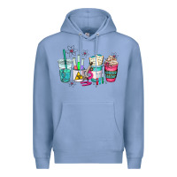 Colony Blue science teacher coffee cups Premium Hoodie - AdoDesignShop