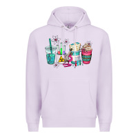 Lilac science teacher coffee cups Premium Hoodie - AdoDesignShop