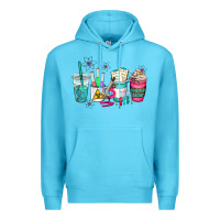 Ocean Blue science teacher coffee cups Premium Hoodie - AdoDesignShop