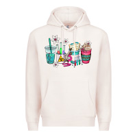 Pale Pink science teacher coffee cups Premium Hoodie - AdoDesignShop