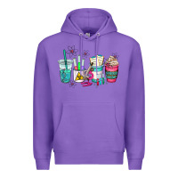 Purple science teacher coffee cups Premium Hoodie - AdoDesignShop