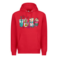 Red science teacher coffee cups Premium Hoodie - AdoDesignShop