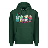 Sports Green science teacher coffee cups Premium Hoodie - AdoDesignShop