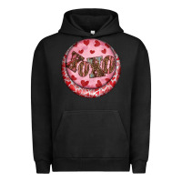 Western Valentine's Day Xoxo Round Earrings Urban Hoodie | Teevron