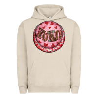 Pigment French Oak Western valentine's day xoxo round earrings Urban Hoodie - RanaPortraitStore