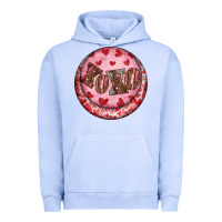 Pigment Grape Ice Western valentine's day xoxo round earrings Urban Hoodie - RanaPortraitStore