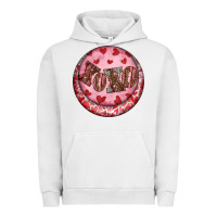 Pigment Lunar Rock Western valentine's day xoxo round earrings Urban Hoodie - RanaPortraitStore