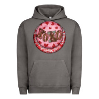 Pigment Tornado Western valentine's day xoxo round earrings Urban Hoodie - RanaPortraitStore