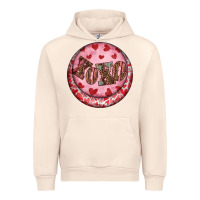 Sandshell Western valentine's day xoxo round earrings Urban Hoodie - RanaPortraitStore