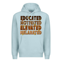 Blue Mist melanin educated motivated elevated melanated Premium Hoodie - texasbilliewilder