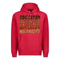 Cardinal melanin educated motivated elevated melanated Premium Hoodie - texasbilliewilder