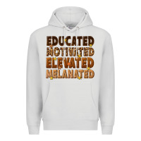 Dove Grey melanin educated motivated elevated melanated Premium Hoodie - texasbilliewilder