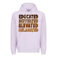 Lilac melanin educated motivated elevated melanated Premium Hoodie - texasbilliewilder