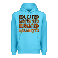 Ocean Blue melanin educated motivated elevated melanated Premium Hoodie - texasbilliewilder
