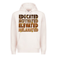 Pale Pink melanin educated motivated elevated melanated Premium Hoodie - texasbilliewilder