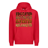 Red melanin educated motivated elevated melanated Premium Hoodie - texasbilliewilder