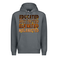 Rock melanin educated motivated elevated melanated Premium Hoodie - texasbilliewilder